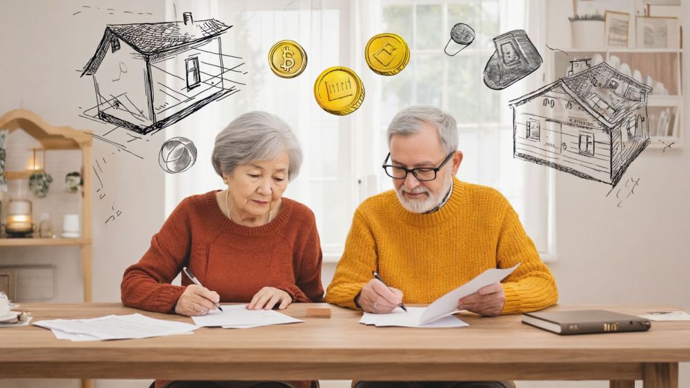 A Warm Illustration Of An Elderly 3Cd42A0B